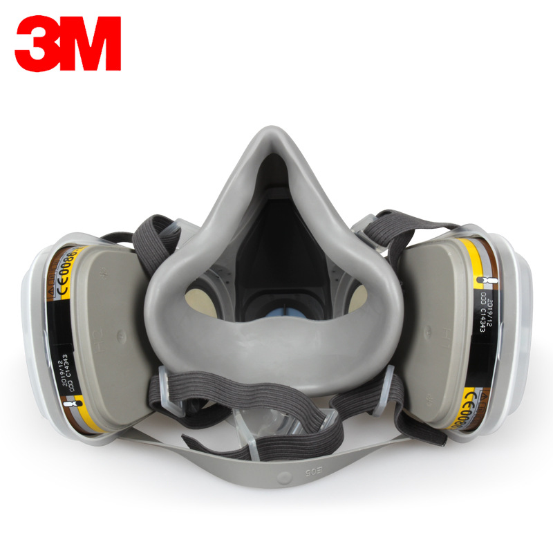 Máscara de gas 3M6200 con 6057 vapor orgánico ácido inorgánico gas sulfuro de hidrógeno máscara de gas