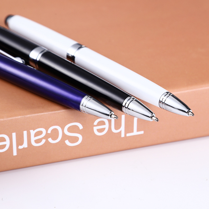 Fábrica al por mayor de alta gama bolígrafo pantalla táctil pluma de aceite pluma de metal impresión negocio publicidad pluma hotel regalo pluma