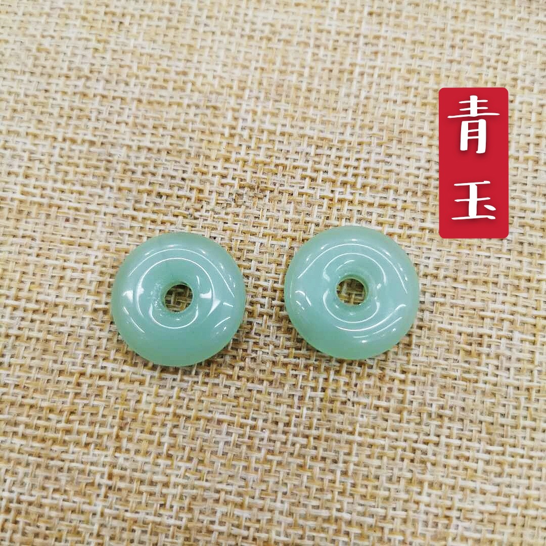10 ~ 30mm hebilla de seguridad de cristal de imitación de Jade perlas sueltas estilo antiguo horquilla tapeta COLLAR COLGANTE accesorios de la joyería DIY image 8