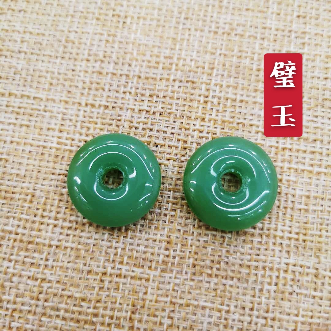 10 ~ 30mm hebilla de seguridad de cristal de imitación de Jade perlas sueltas estilo antiguo horquilla tapeta COLLAR COLGANTE accesorios de la joyería DIY image 9