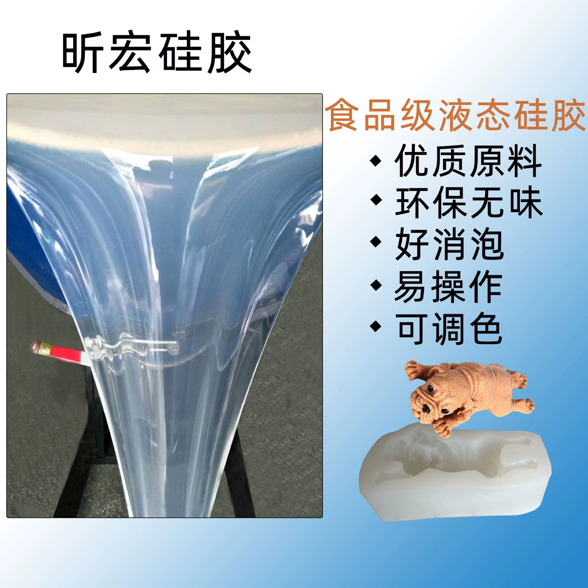 Фабрика напрямую 10 градусов полупрозрачная пищевая Жидкая силиконовая форма силиконовая сахарная силиконовая форма специальное сырье