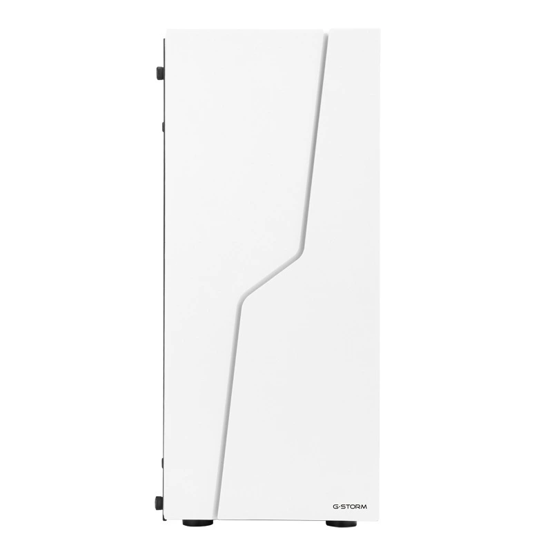 White game storm Thunder T5 desktop glass full side ATX game chassis home fashion RGB large machine