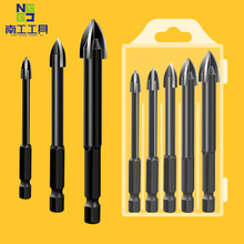 多功能三角钻头玻璃陶瓷玻化砖全瓷砖墙塑料木头打孔多功能开孔器