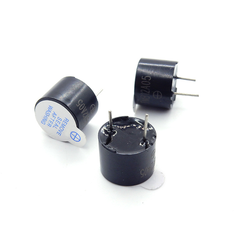 有源蜂鸣器12*7.5mm 3V 5V 12V 12075 一体直流长声电磁式 耐高温