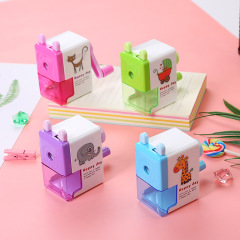 Hand-cranked pencil sharpener, student cartoon hand-cranked pencil sharpener, pencil sharpener, learning stationery, office supplies wholesale