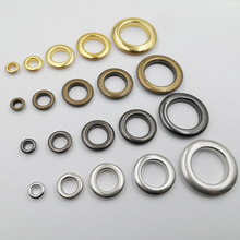 厂家直销 金属黄铜圆形鸡眼扣 汽眼 乌眼扣 鞋眼扣烤漆电镀纽扣