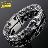 Аксессуар из нержавеющей стали, мужской ретро модный браслет, оптовые продажи, европейский стиль