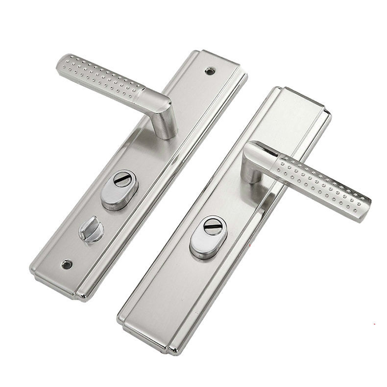Manija de puerta antirrobo de acero inoxidable manija de platino cerradura de puerta grande manija de puerta de entrada engrosada manija de puerta antirrobo al por mayor
