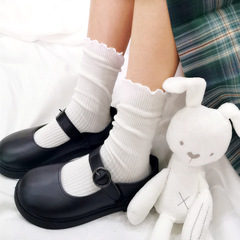 Lolita ruffled piles of jk socks cute lolita Japanese fungus lace women's socks in the tube