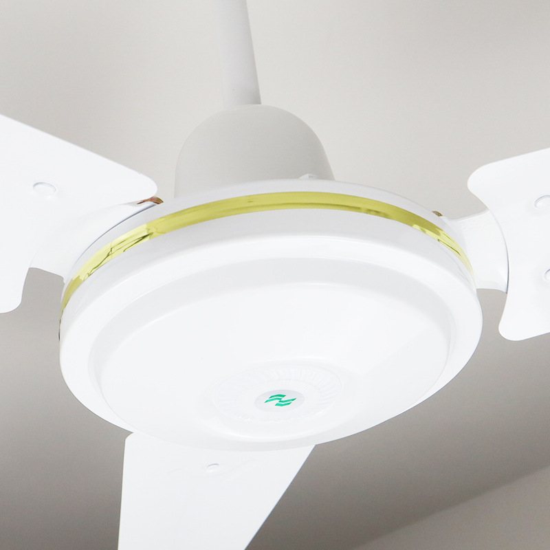 1.4 Hoja de hierro doméstica sala de estar industrial de cobre puro 56 pulgadas 48 pulgadas tres hojas ventilador de techo de viento grande ventilador eléctrico