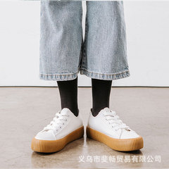 New white women's mid-calf socks wholesale from stalls for spring and autumn pure color cotton socks black long socks for men INS trendy