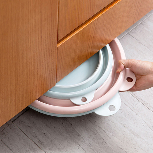 Household large foldable face basin, student dormitory foot basin, outdoor travel portable small laundry basin