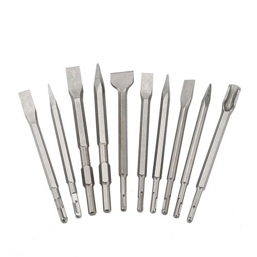 Discount electric hammer electric pick tip flat chisel square handle round handle hexagonal pick tip 0810 impact drill bit cement concrete brick