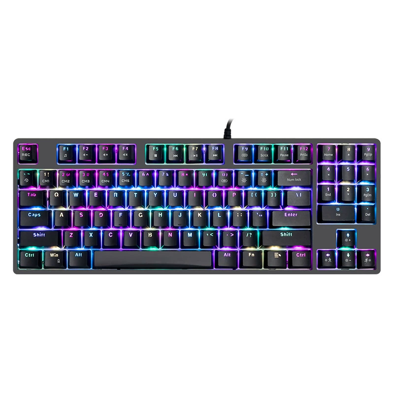 RGB зелёная ось игровой кабель 89KEY механическая клавиатура ноутбук USB интернет-кафе э-спорт новые продукты