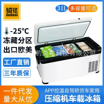 Kompressorlu avtomobil soyuducusu, dondurucu, kiçik avtomobil, yük maşını, ev üçün 12V/24V