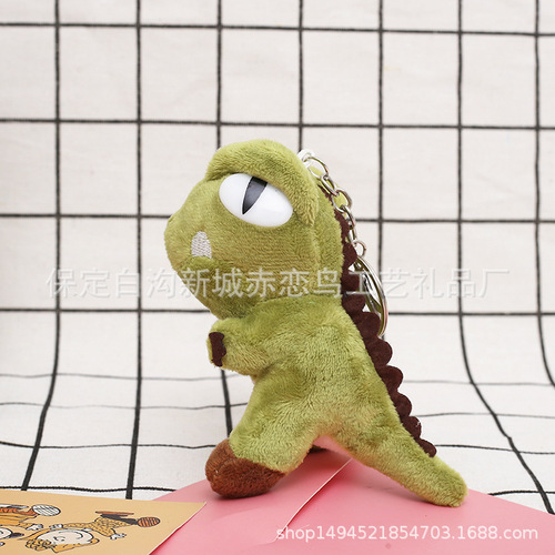 Little dinosaur pendant, schoolbag, doll, Internet celebrity, same style dinosaur keychain, accessories, plush toys, clothing accessories