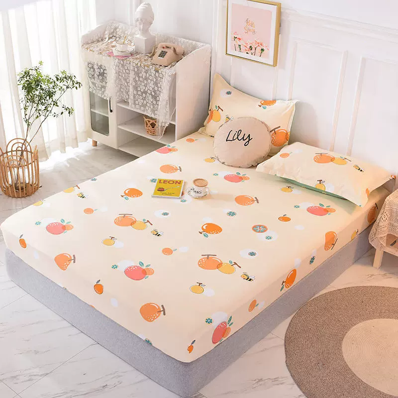 Cotton sheet, fresh bedspread, non-slip mattress, protective case