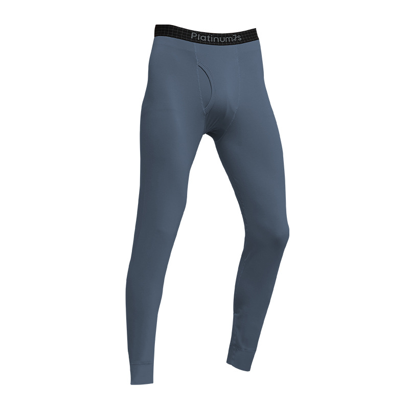 Nueva mezcla de algodón Mo otoño e invierno leggings sin costuras para hombres pantalones cálidos de color sólido delgado pantalones largos delgados