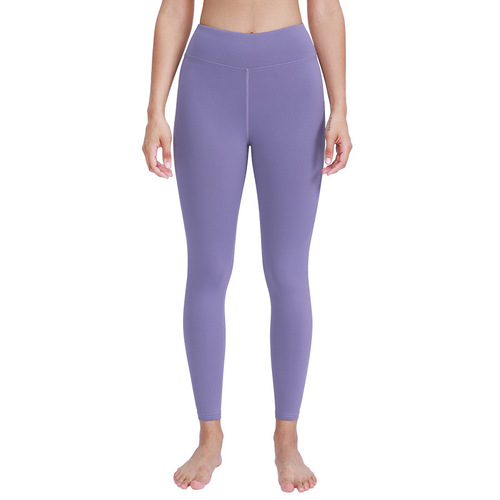 Lulu Women's Thin Summer Yoga Pants, European and American Yoga and Fitness Pants, High-Waisted Elastic Quick-Dry Leggings, Base Tight Leggings