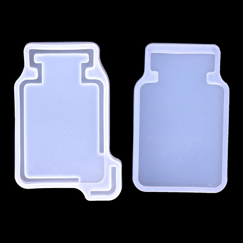 Espejo cristal epoxi arena movediza inyección de agua molde de silicona reloj de arena vino reactivo botella de perfume molde de silicona en stock