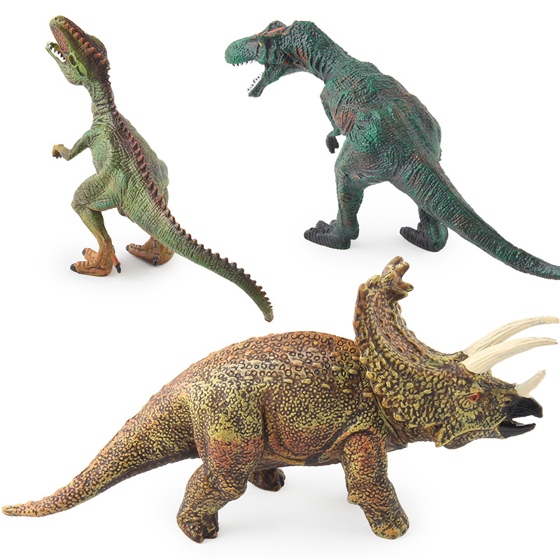 Transfronterizo nuevos niños simulación dinosaurio Jurásico modelo pequeño tamaño hueco Tyrannosaurus triángulo dragón múltiples adornos