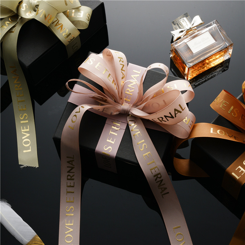 2,5 hilo dorado cinta inglés con flores material de embalaje de regalo DIY ramo cinta tienda de flores suministros al por mayor