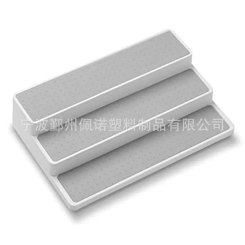 三层阶梯调味架PP收纳调料架家居厨房收纳架调味瓶收纳架