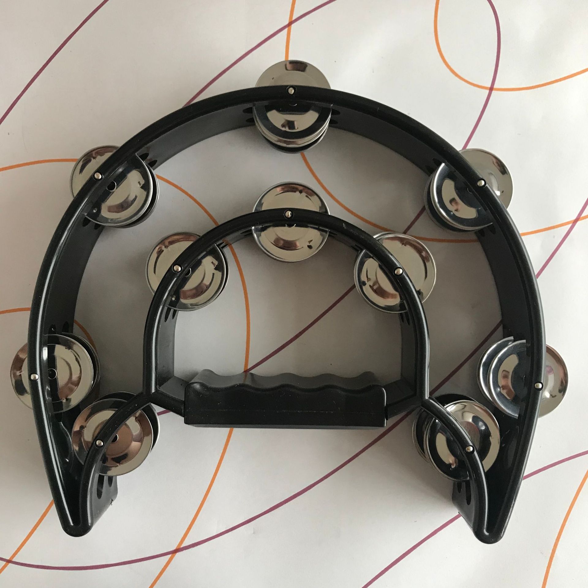 Instrumento de percusión KTV suministros de entretenimiento Orff instrumento musical sonajero flor tambor anillo campana