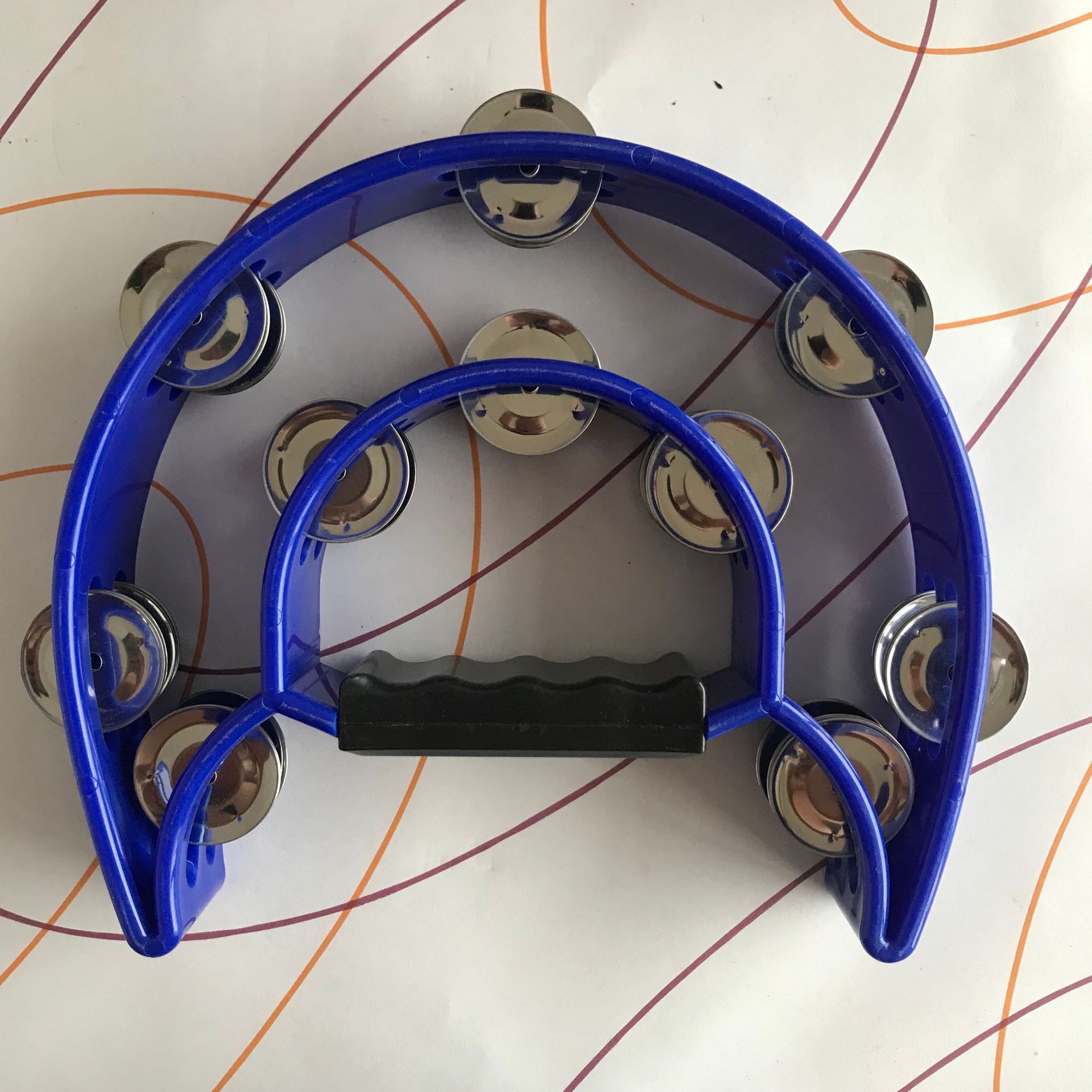 Instrumento de percusión KTV suministros de entretenimiento Orff instrumento musical sonajero flor tambor anillo campana