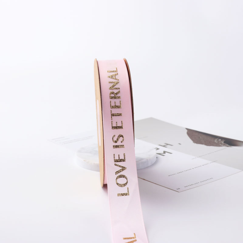 2,5 hilo dorado cinta inglés con flores material de embalaje de regalo DIY ramo cinta tienda de flores suministros al por mayor