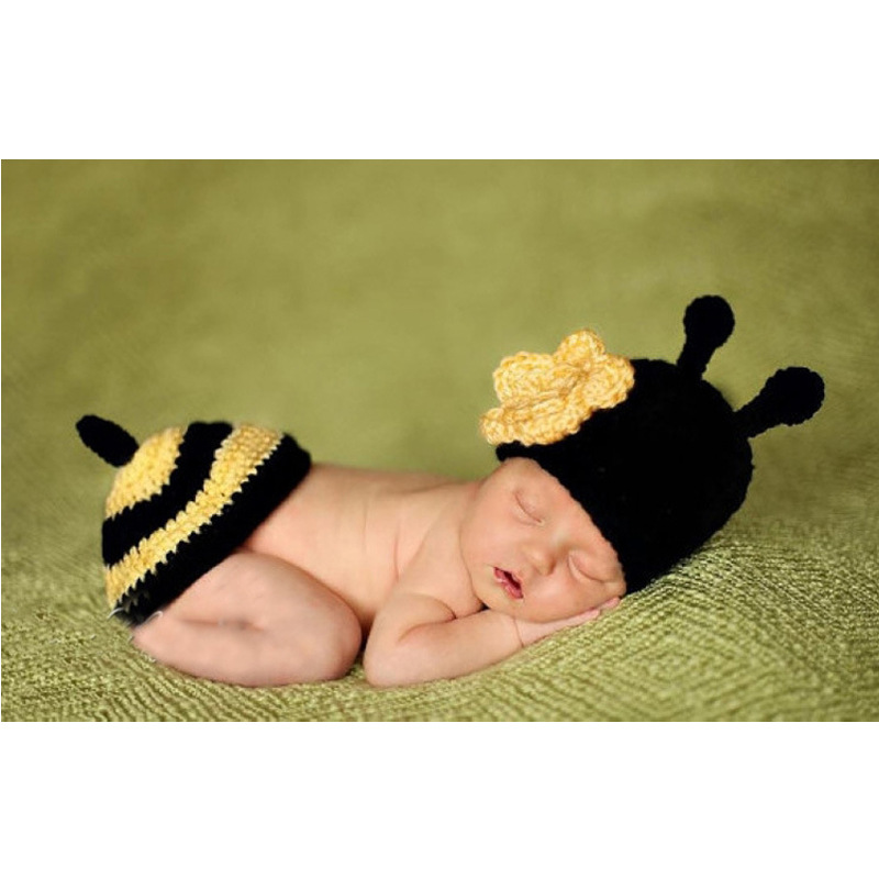 Woven children's yellow set for new born