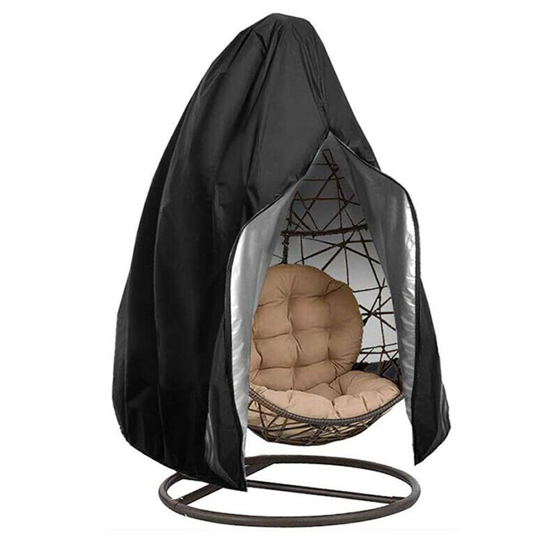 Hanging Eggshell Cover Dustproof Chair Cover Waterproof Sunscreen Cover Opening Zipper Outdoor Swing Hanging Chair Cover