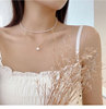 Fashionable small design necklace, cute chain for key bag  from pearl, city style, simple and elegant design