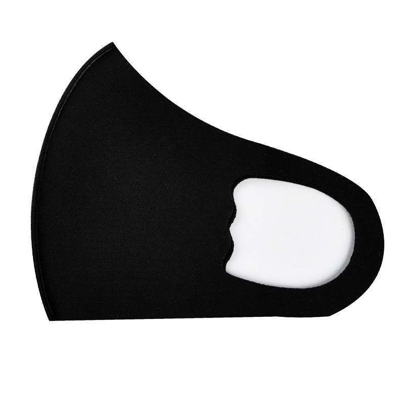 Nueva máscara de protección solar hombres y mujeres negro transpirable lavable máscara tridimensional dibujos animados impreso niños máscara de polvo