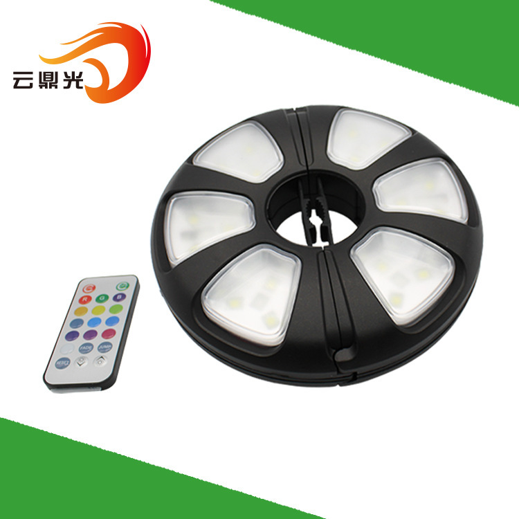Infrared Remote Control Sun Umbrella Light Tent Light Camping Style Light 18 White Light + 6 Color Light Led Dry Battery 18650 Dual Use