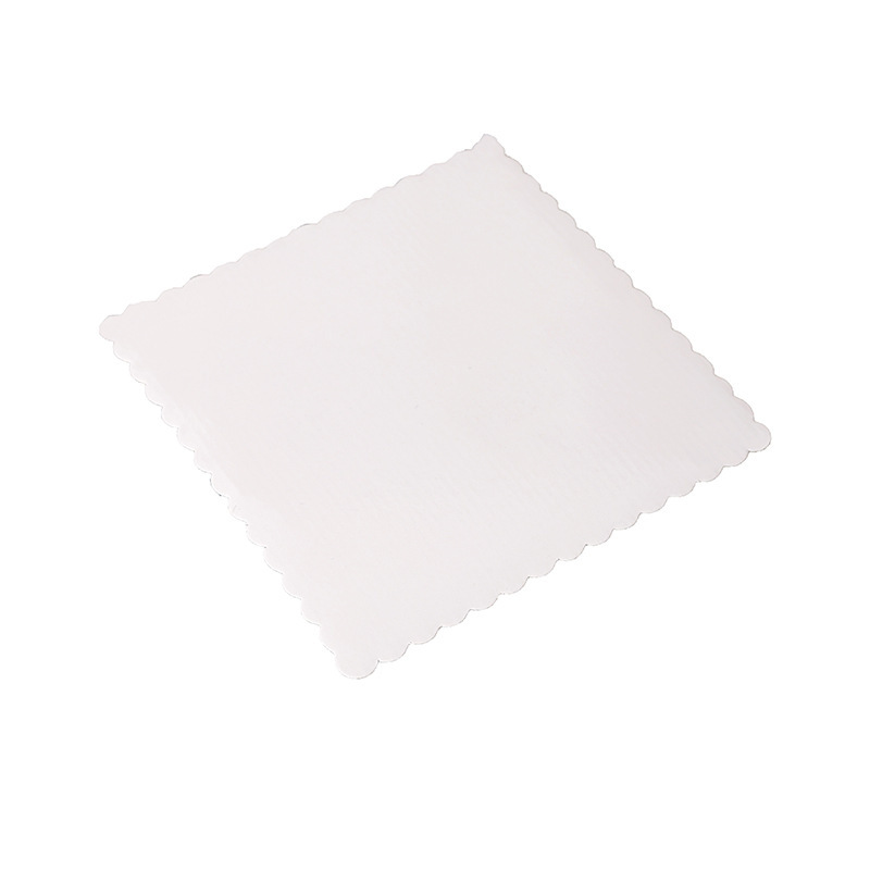 Corrugado de 4 pulgadas 6 pulgadas y 8 pulgadas de 10 pulgadas y 12 pulgadas caja de pastel de cumpleaños cuadrado a juego soporte interno soporte blanco inferior junta de la torta