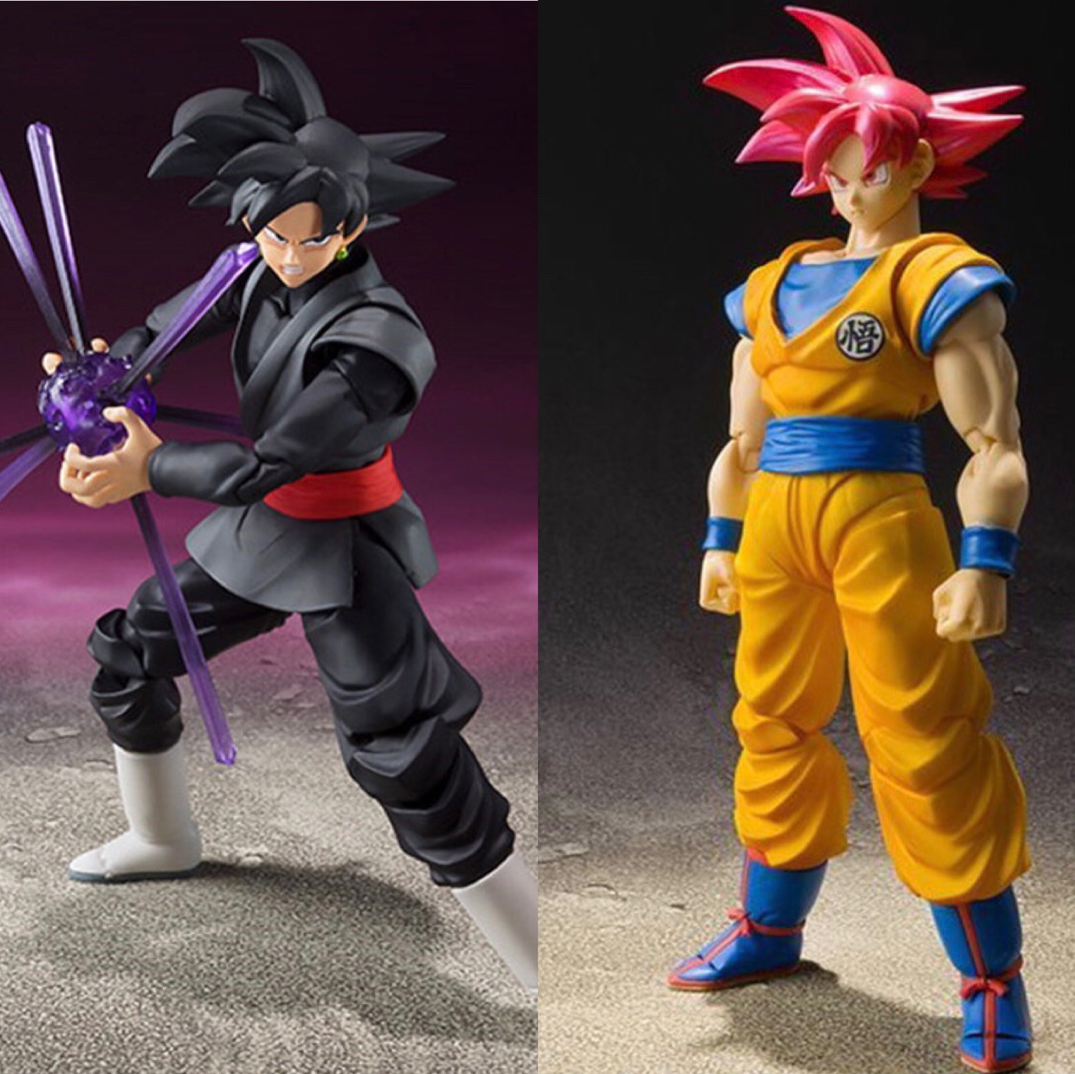 SH Seven F Dragon Ball Saiyan Peach Red Hair Sun Wukong Black Wukong Zamas Doll Mobile Model Pendulum