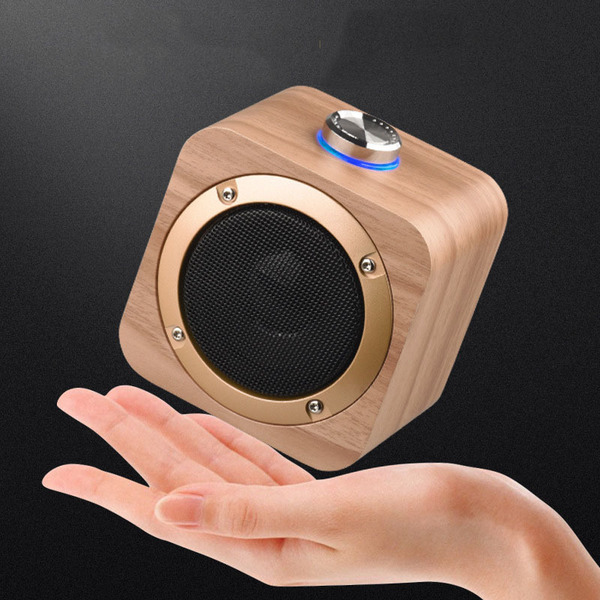 (Cross-border trading), wooden square speakers, 1b, bluetooth, Birthday gift