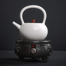 明火炭烤柴烧手工烧水壶陶瓷茶壶煮茶壶围炉煮茶壶五行大号烧水壶