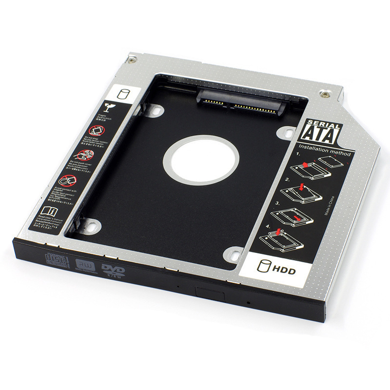 All-aluminum hard disk bracket 12.7/9.5/9.0mm notebook mechanical sata3SSD solid state optical drive bracket manufacturer All-aluminum hard disk bracket 12.7/9.5/9.0mm notebook mechanical sata3SSD solid state optical drive bracket manufacturer