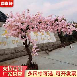 橱窗仿真樱花树大型婚庆假花商场室内装饰许愿树大型仿真树桃花树