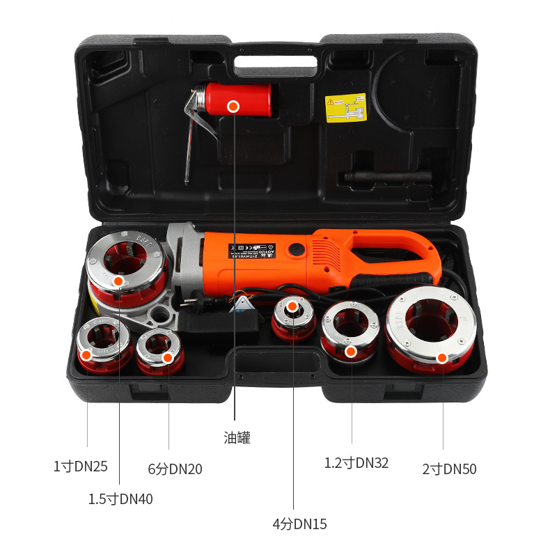 Mayorista pequeña máquina de torsión portátil de mano tubería de agua galvanizada tocando herramienta de tornillo torcida máquina de torsión eléctrica