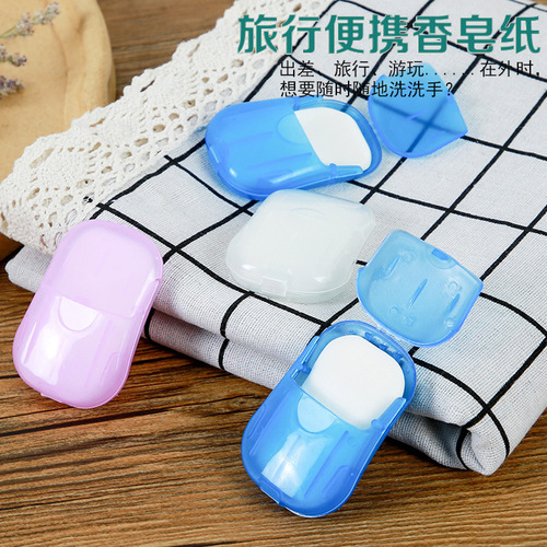Hand washing and bathing tablet soap paper Travel outdoor soap tablet soap flower Portable soap tablet disposable small soap paper