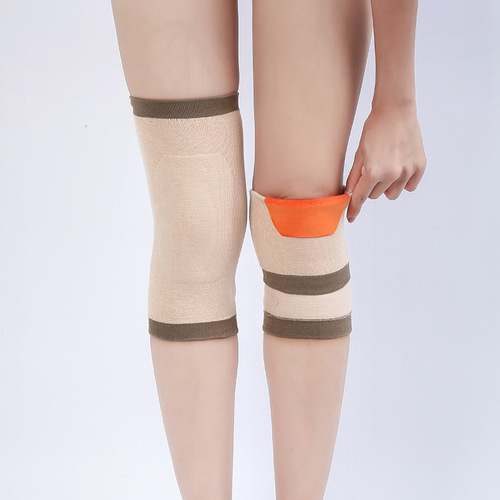 Cashmere is warm for women and men in autumn and winter, thin old cold leg protector, knee joint wool, anti-slip, anti-cold inflammation and sports hidden marks.