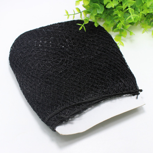 Black wig fixed invisible hair net Korean style two-end elastic mesh hood fixed net cover wig accessories wholesale