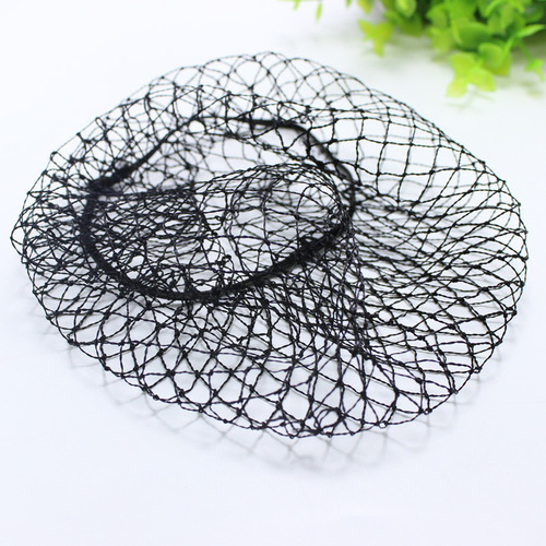 Black wig fixed invisible hair net Korean style two-end elastic mesh hood fixed net cover wig accessories wholesale