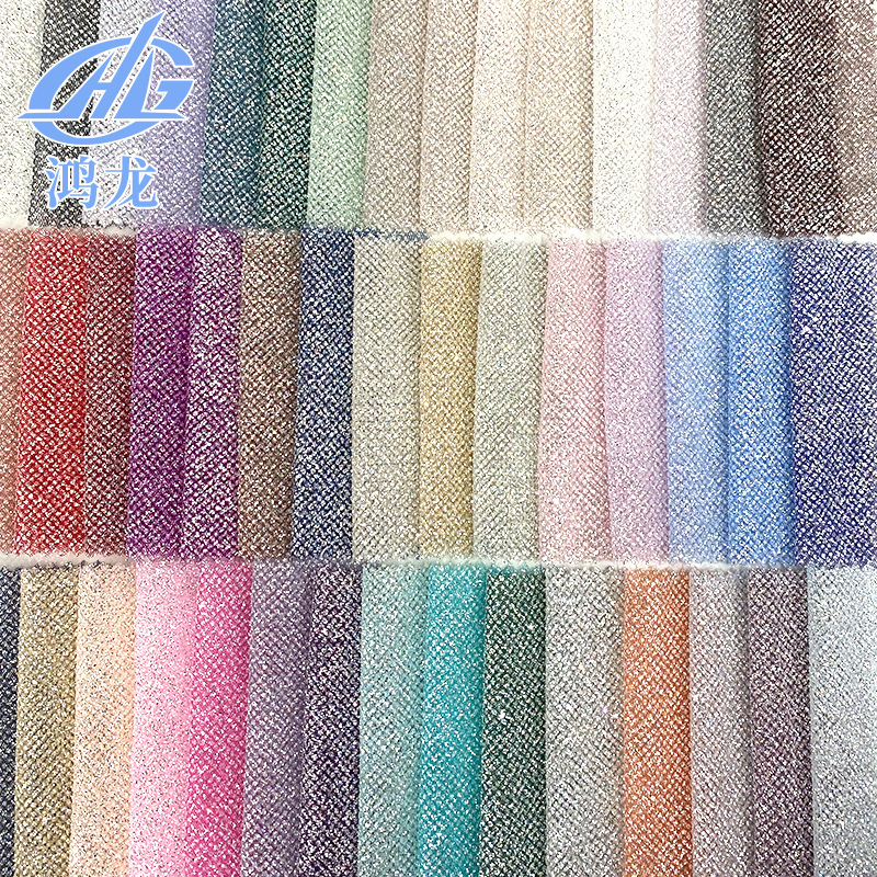 Comercio extranjero transfronterizo venta caliente polvo pulverizado hilo de malla polvo parpadeante vestido de boda tela de vestido de noche esquinilla de polvo pulverizado hilo de malla