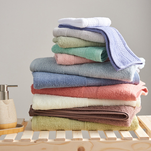 【Baihua Towel】Manufacturer wholesale minimalist fashion square towel towel bath towel set pure cotton adult