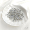 Hypoallergenic silica gel earrings, silver accessory, 14 carat, 925 sample silver, gold and silver