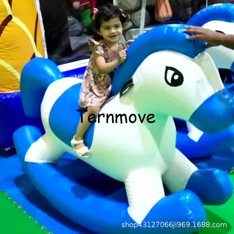 百万海洋球池充气摇摇马木马水上跳床风火轮跷跷板室内淘气堡玩具